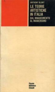 Book Cover: Le teorie artistiche in Italia