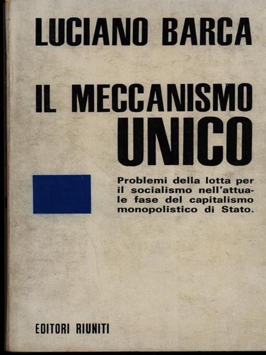 Book Cover: Il meccanismo unico